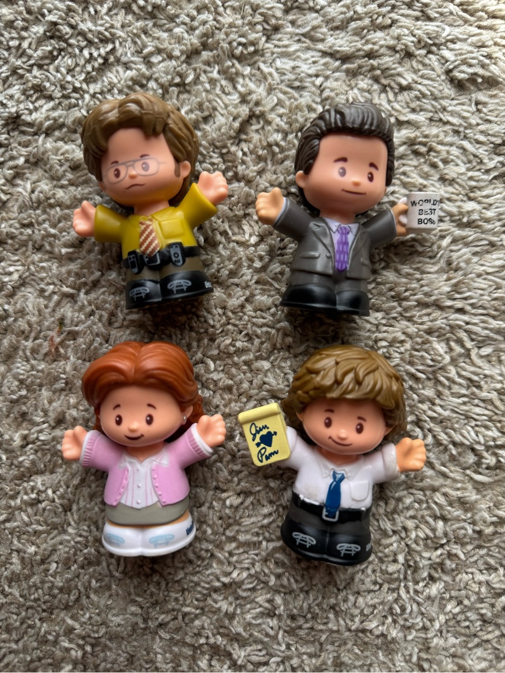 Little People Collector The Office Figure Set Michael Jim Pam Dwight